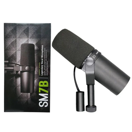 SM7B Cardioid Dynamic Microphone Sm7B 7B Studio Selectable Frequency Response Microphone for Live Stage Recording Podcasting